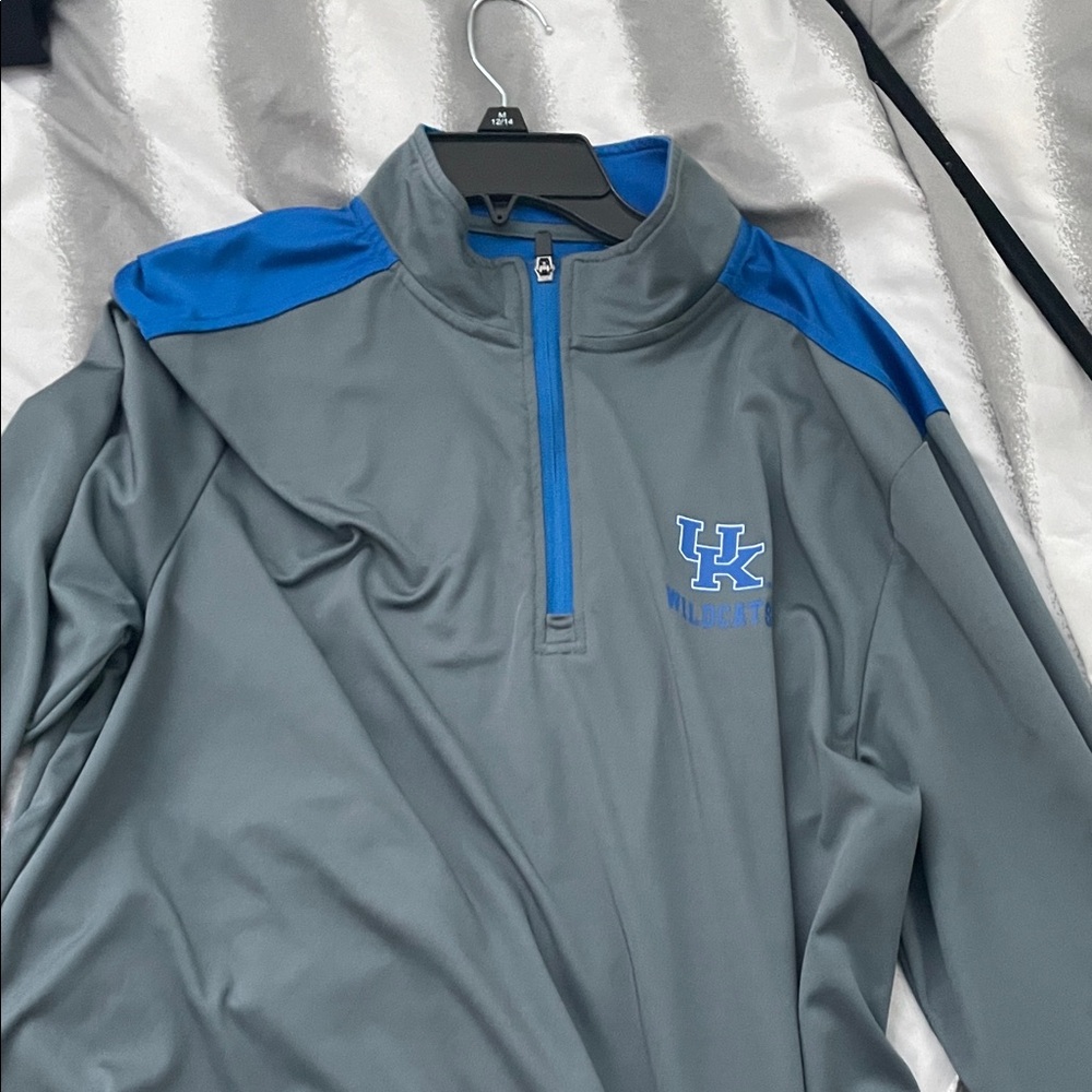 J. America Blue and Gray Pullover